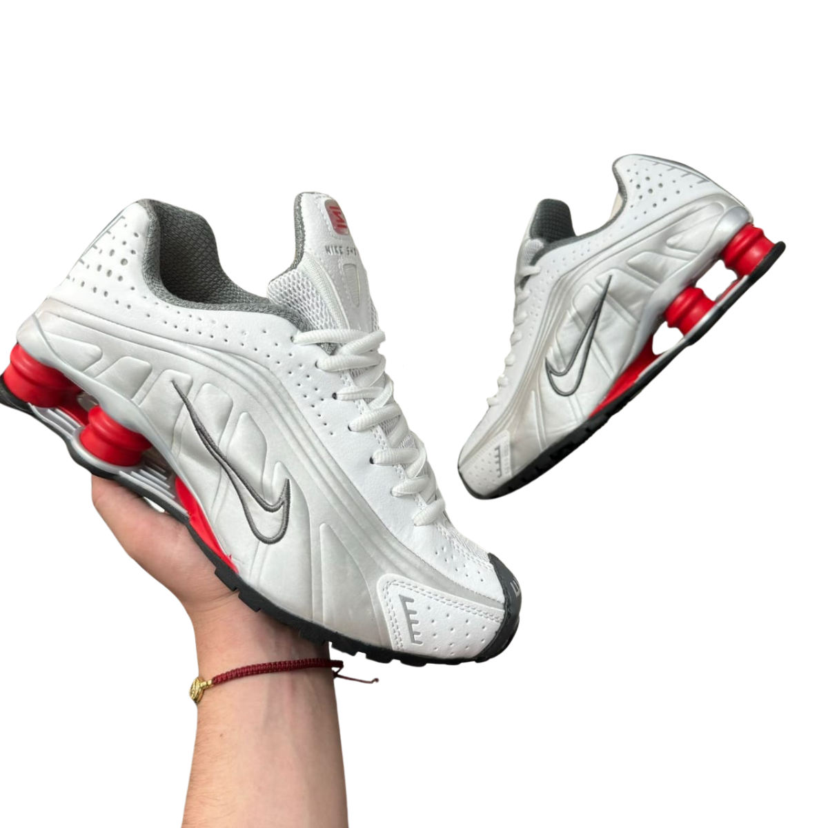 Nike shox hombre blancos hotsell